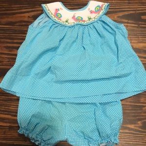 smocked snail outfit